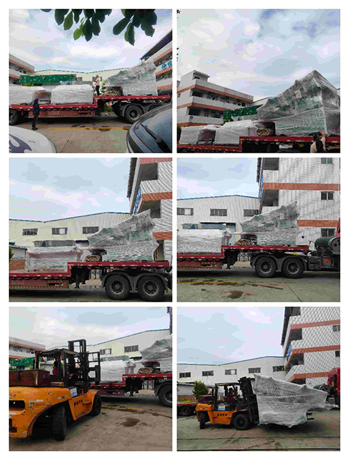 2021年10月16日發山西運城新絳-ZQ350圓木多片斷料鋸、放料架、5排鏈條輸送架、大滾筒輸送架、皮帶輸送架