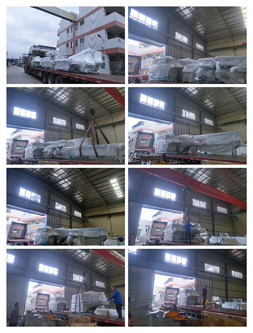 2023年4月3日發新疆阿克蘇-ZQ250截斷鋸、ZQ200圓木多片鋸、ZQ150方木多片鋸、圓木堆料架、翻轉進料架、ZQ400清邊機2臺、斜坡上料架