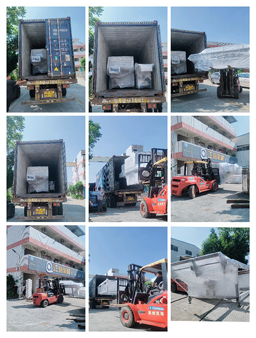 2023年10月12日發捷克裝柜 2號柜-ZQ350圓木多片鋸、圓木堆料架1個、縱向傳送架